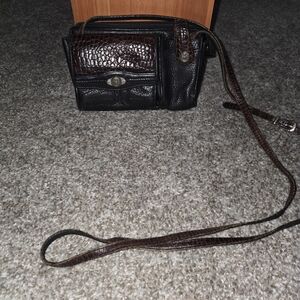 Elegant Black and Brown Women's Bag